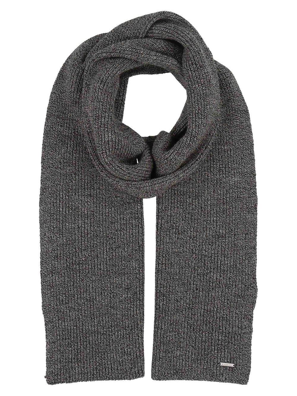 Thumbnail - Bugatti Schal Herren Wolle grau, ONE SIZE