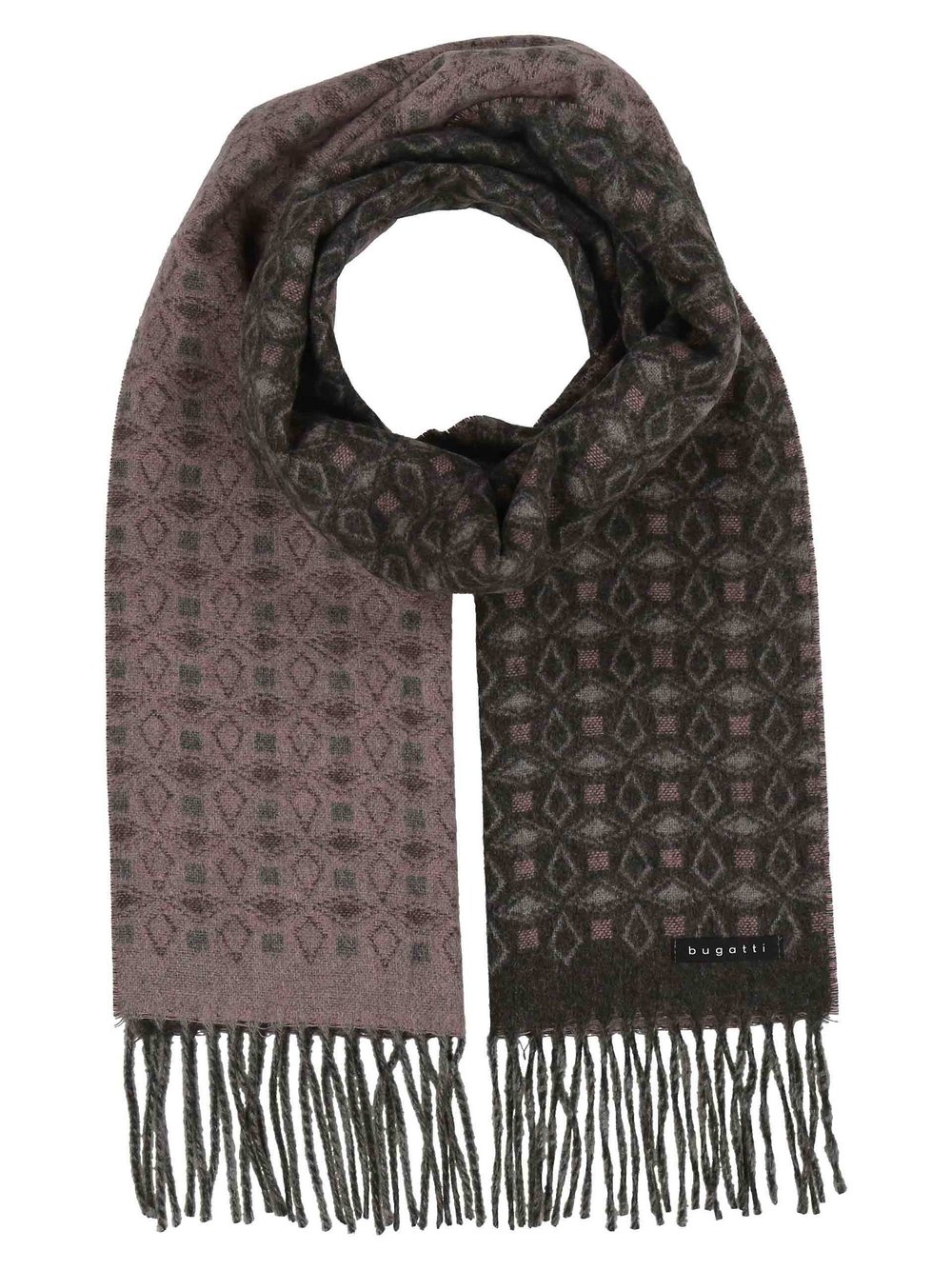 Thumbnail - Bugatti Schal Herren grau gemustert, ONE SIZE
