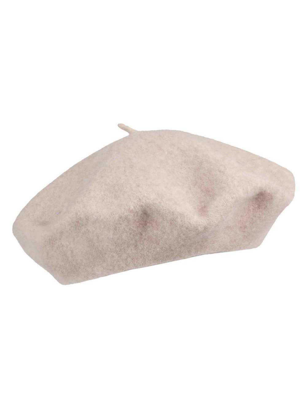 Loevenich Baskenmütze Damen Wolle beige, ONE SIZE