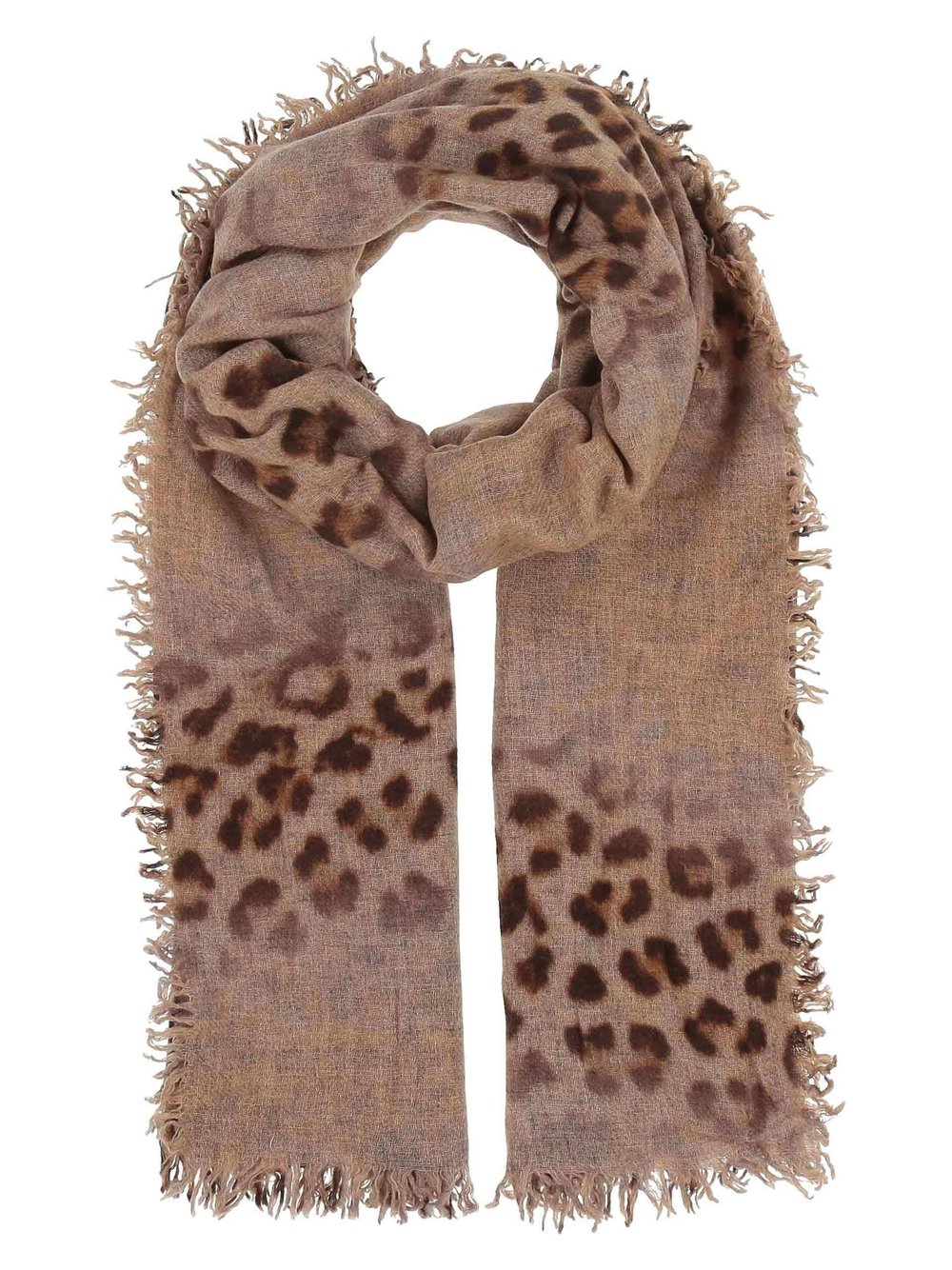 Thumbnail - Fraas Stola Damen Wolle braun gemustert, ONE SIZE