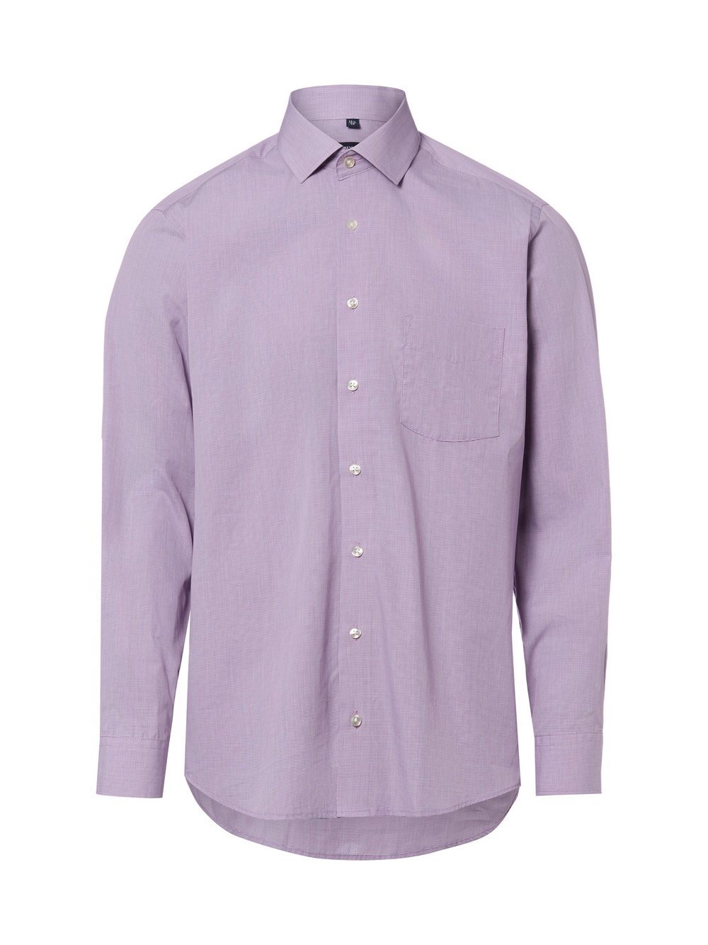 Andrew James Businesshemd Herren Regular Fit Baumwolle (100%) lila gemustert, 42