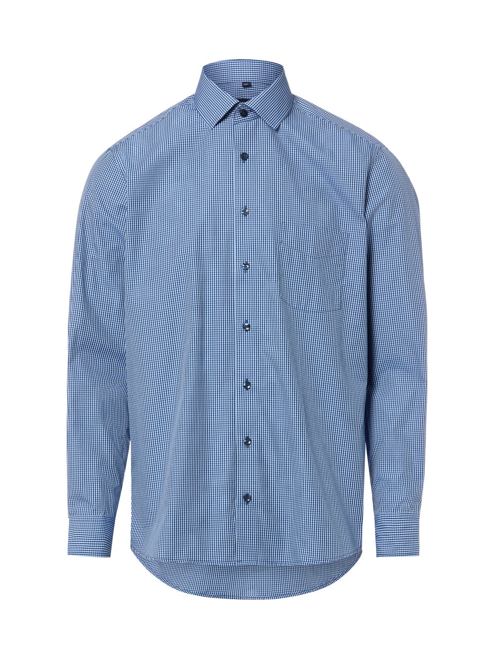 Andrew James Businesshemd Herren Regular Fit Baumwolle (100%) blau kariert, 41