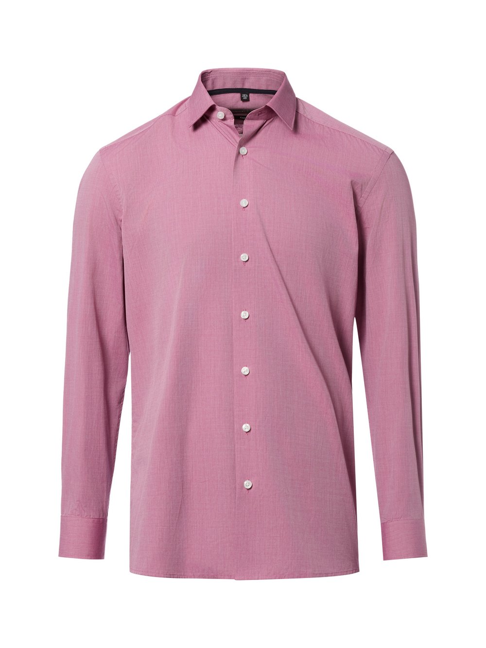 Finshley & Harding Businesshemd Herren Modern Fit Baumwolle (100%) rot strukturiert, 40