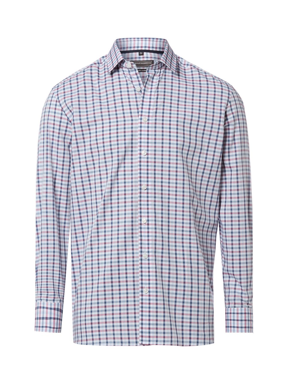 Finshley & Harding Businesshemd Herren Modern Fit Baumwolle (100%) mehrfarbig kariert, 39