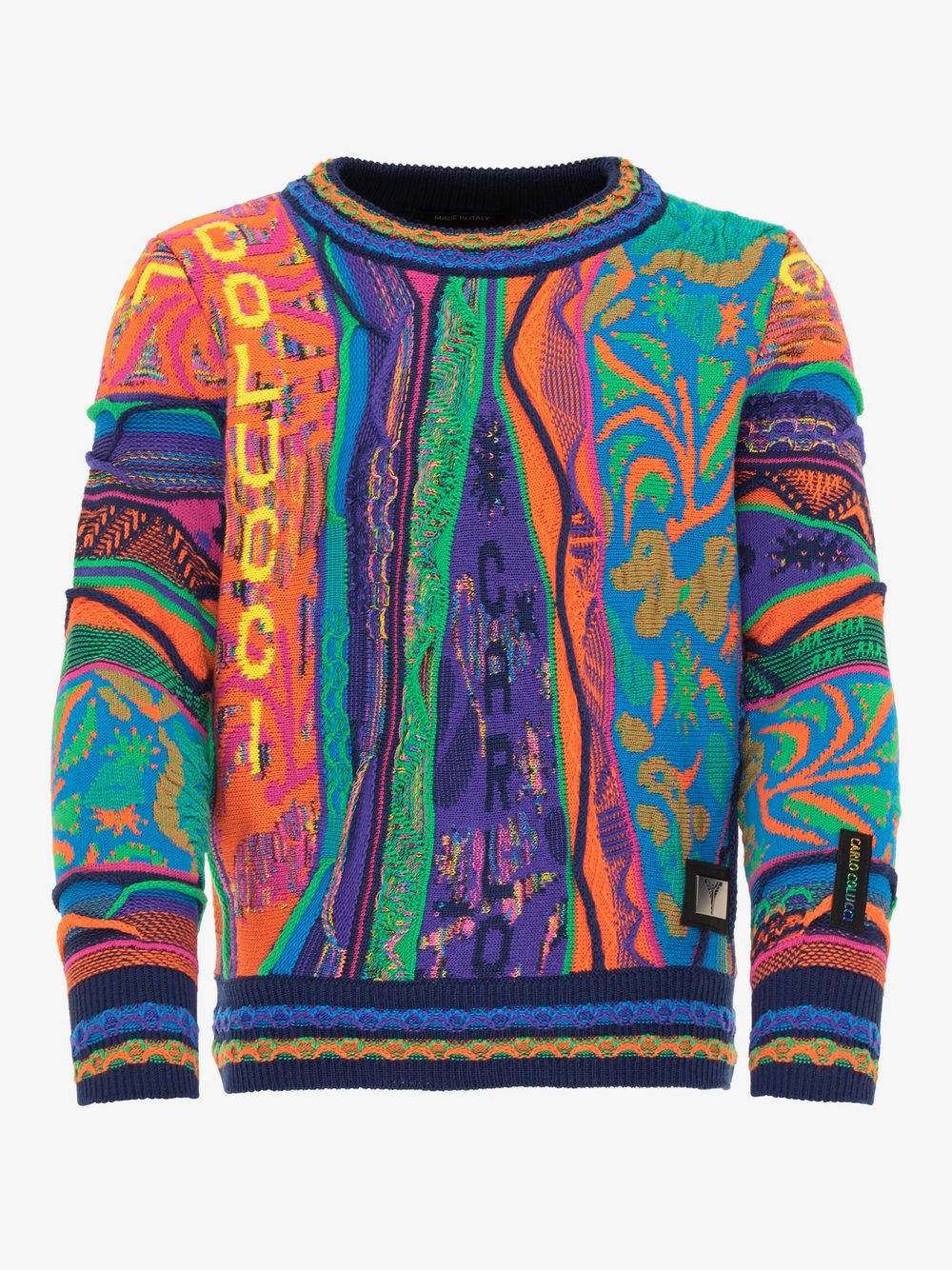 Thumbnail - Carlo Colucci Pullover Kinder mehrfarbig gemustert, 110