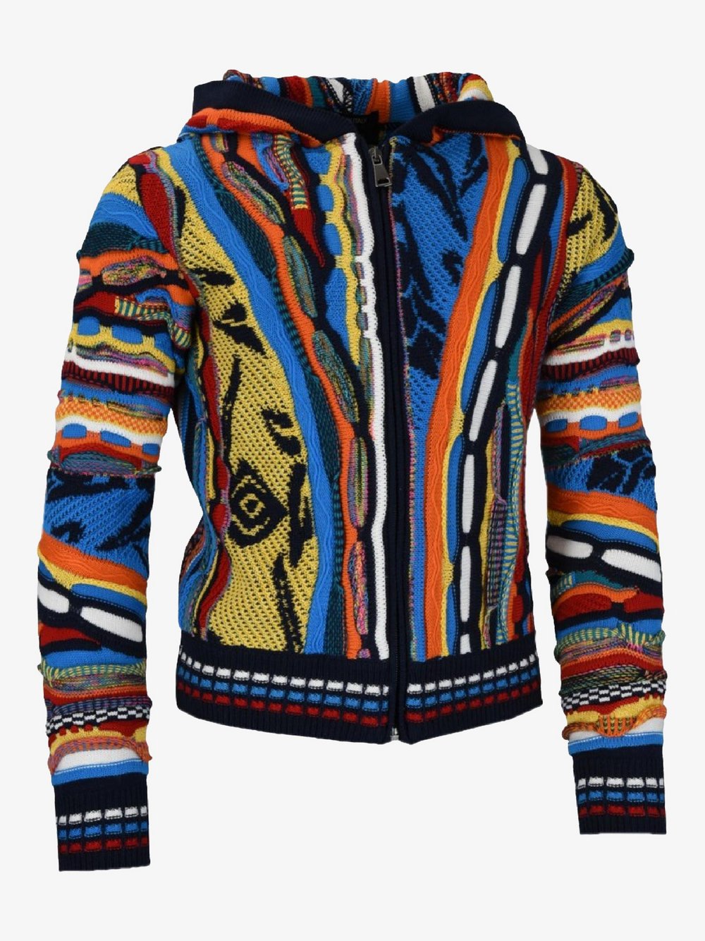 Thumbnail - Carlo Colucci Strickjacke Jungen mehrfarbig gemustert, 122