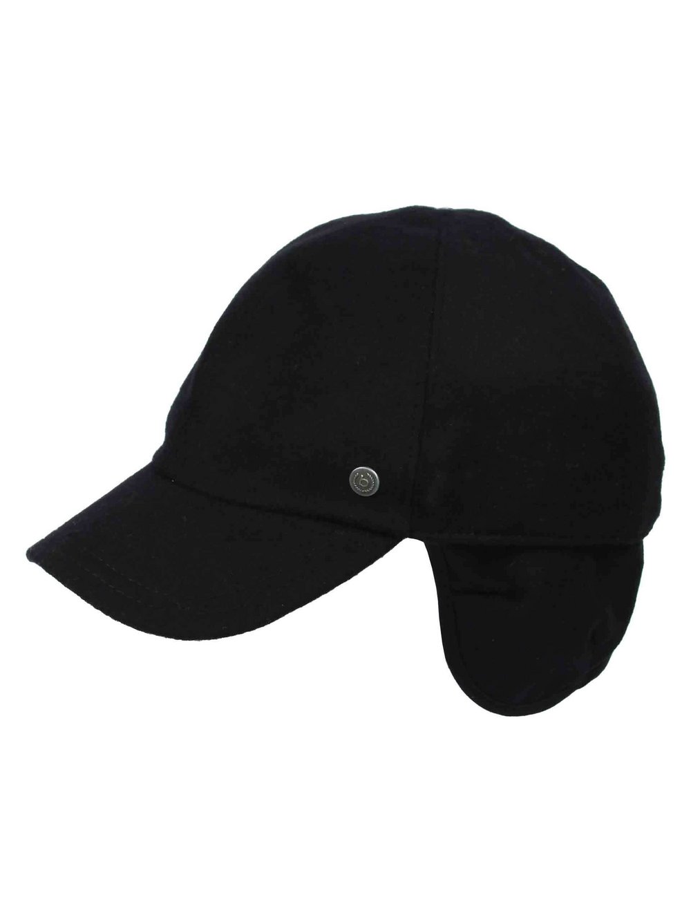 Bugatti Basecap Herren Wolle schwarz, ONE SIZE