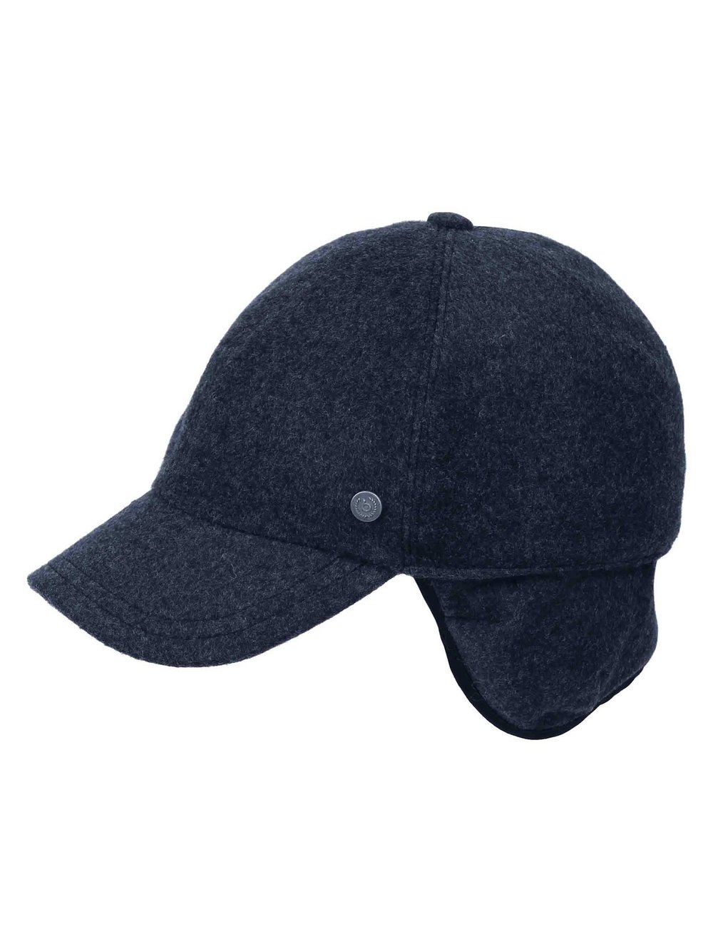 Bugatti Basecap Herren Wolle blau meliert, ONE SIZE