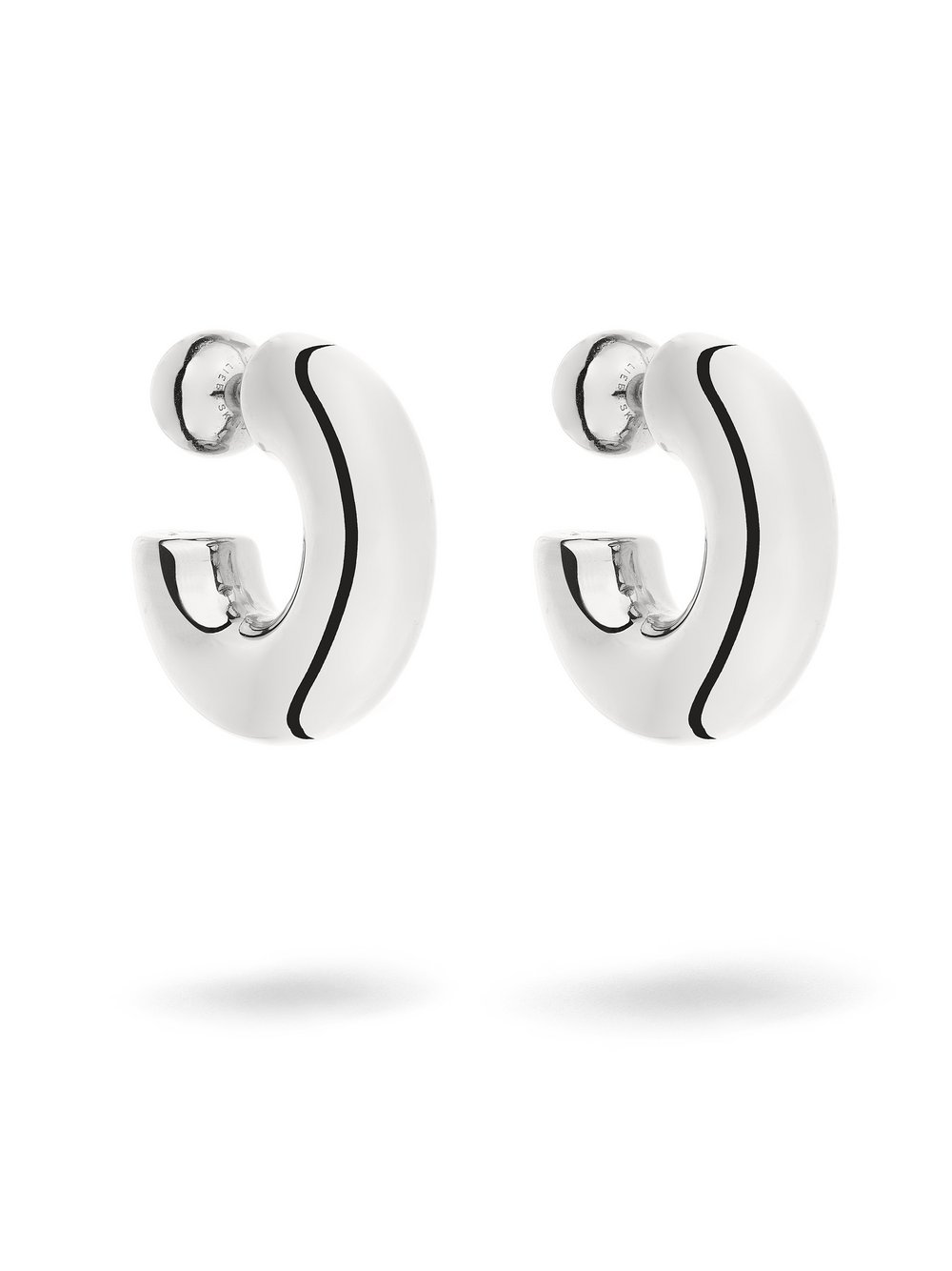 Liebeskind Berlin Creolen Damen Edelstahl silber, ONE SIZE