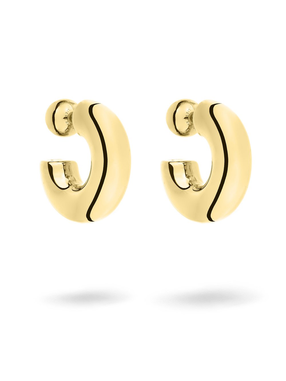 Liebeskind Berlin Creolen Damen Edelstahl gold, ONE SIZE