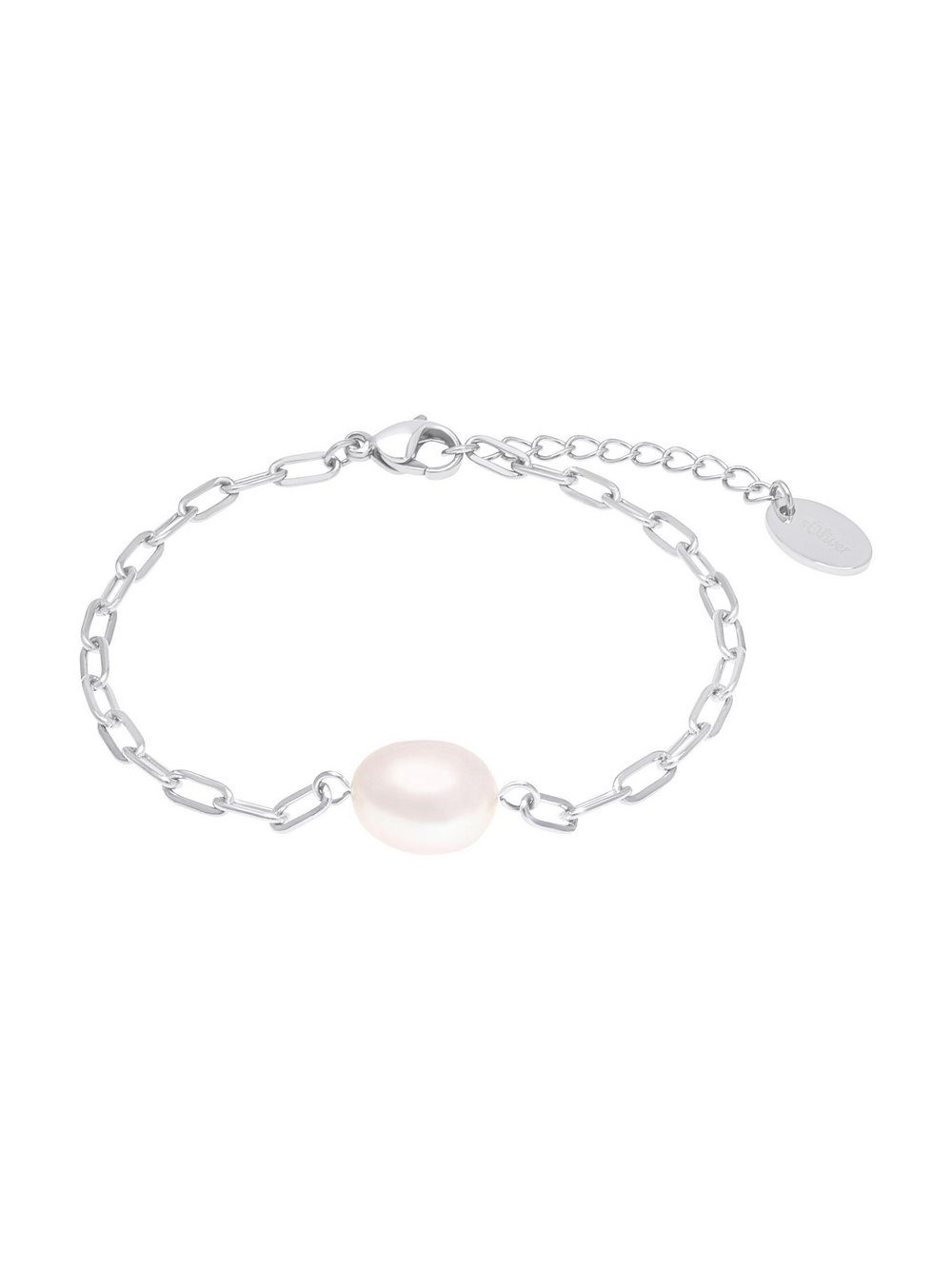 s.Oliver Armband Damen Edelstahl silber, 20