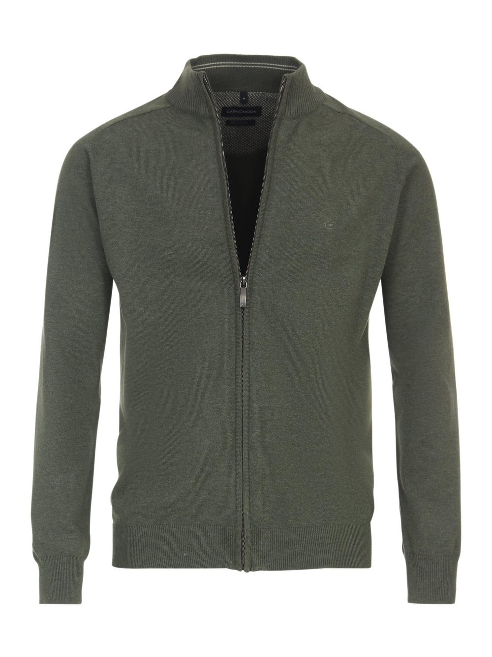 CASAMODA Strickjacke Herren Baumwolle grün, M