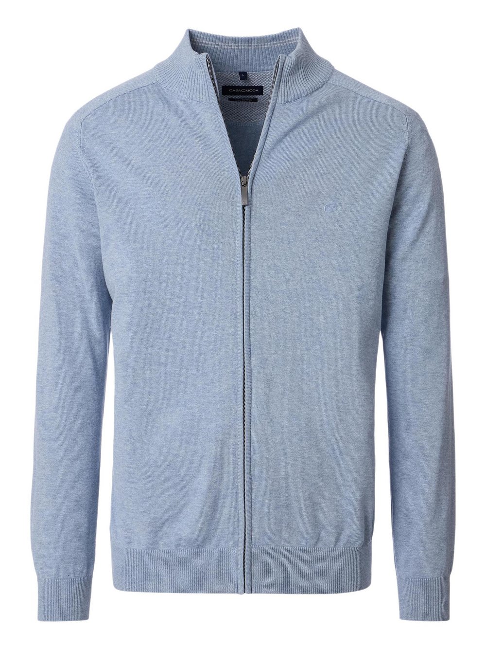 Thumbnail - CASAMODA Basic Strickjacke Herren Baumwolle blau, M