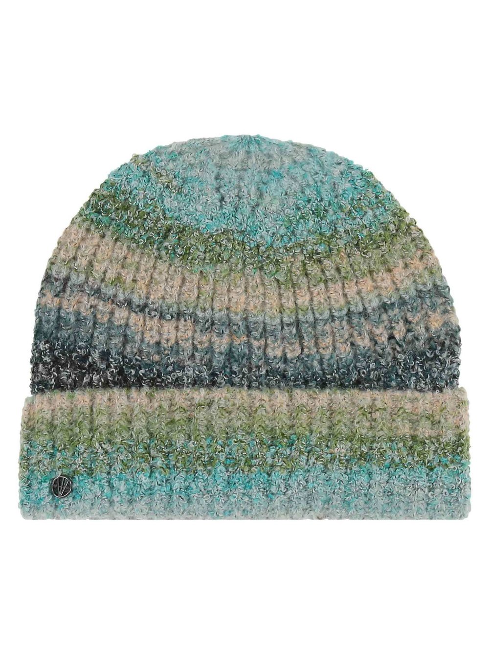 Thumbnail - Loevenich Mütze Damen blau gestreift, ONE SIZE