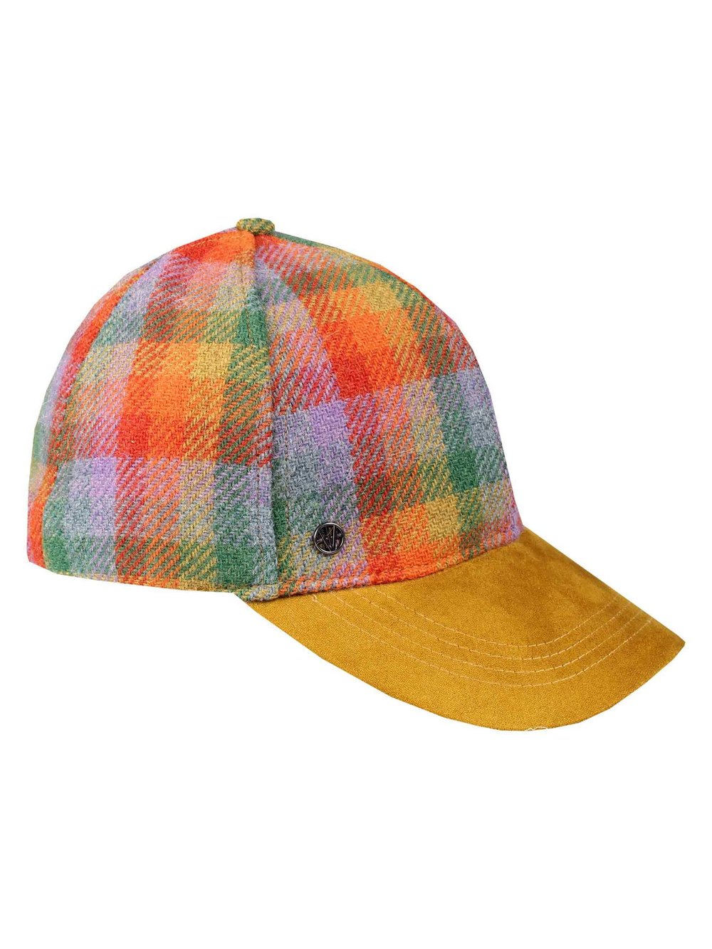 Thumbnail - Loevenich Basecap Damen Wolle mehrfarbig kariert, ONE SIZE