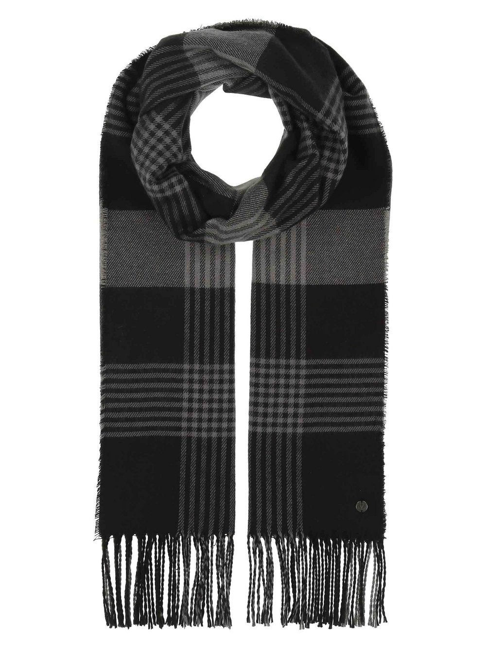 Thumbnail - Fraas Schal Damen schwarz kariert, ONE SIZE