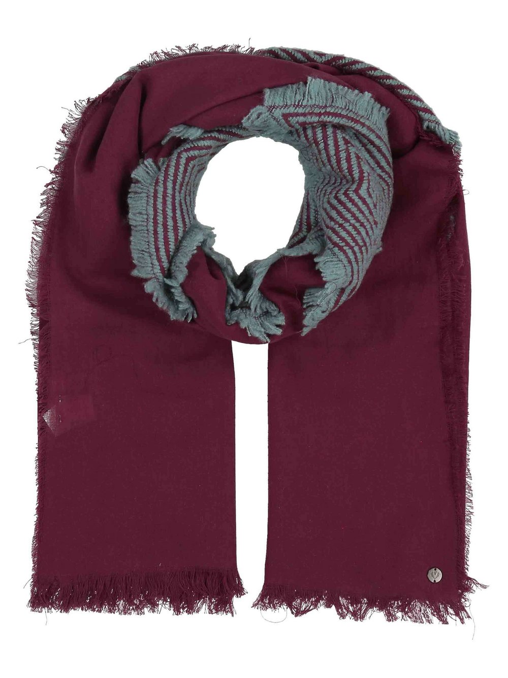 Thumbnail - Fraas Stola Damen rot gemustert, ONE SIZE