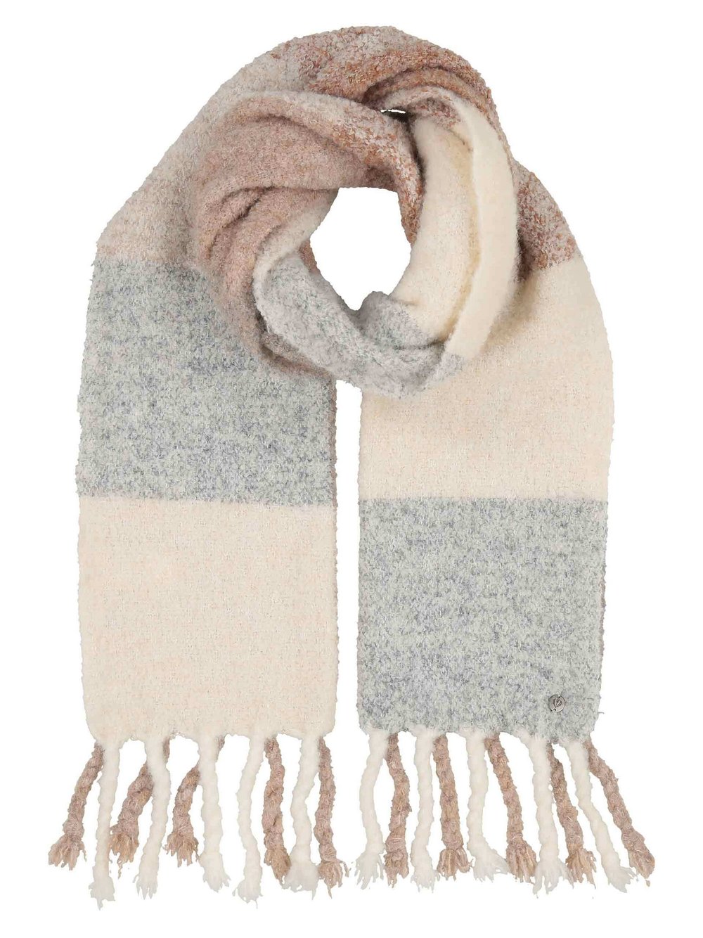 Fraas Schal Damen beige kariert, ONE SIZE