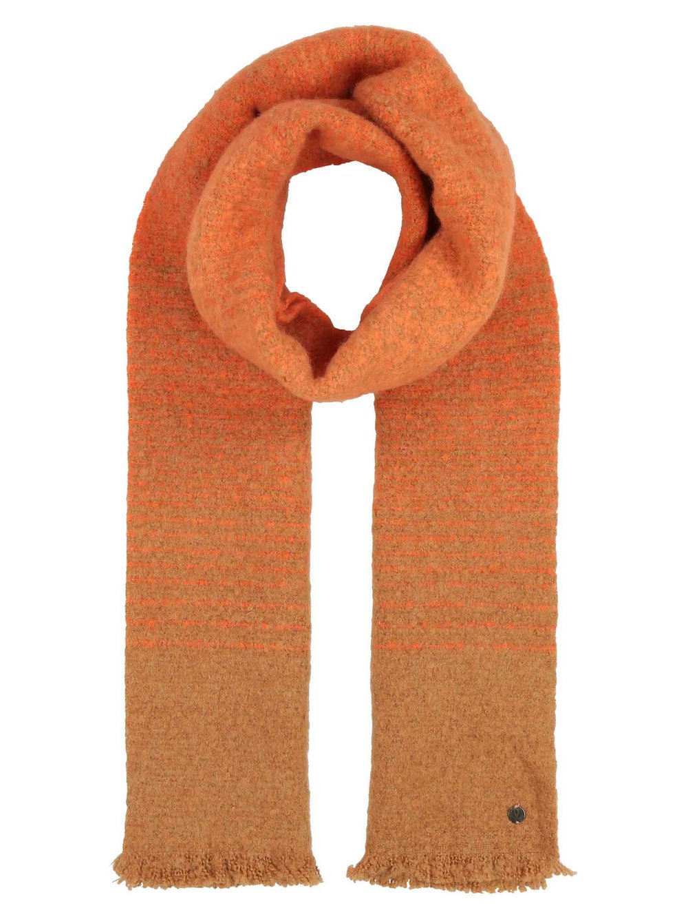 Fraas Schal Damen Polyamid orange gemustert, ONE SIZE