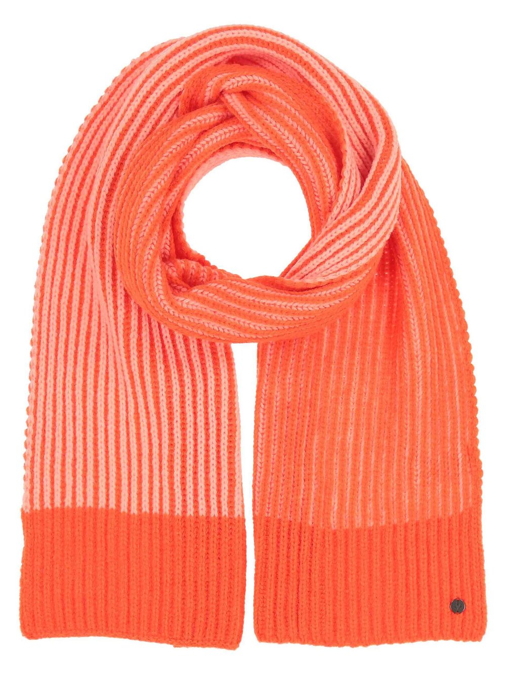 Thumbnail - Fraas Schal Damen orange gestreift, ONE SIZE