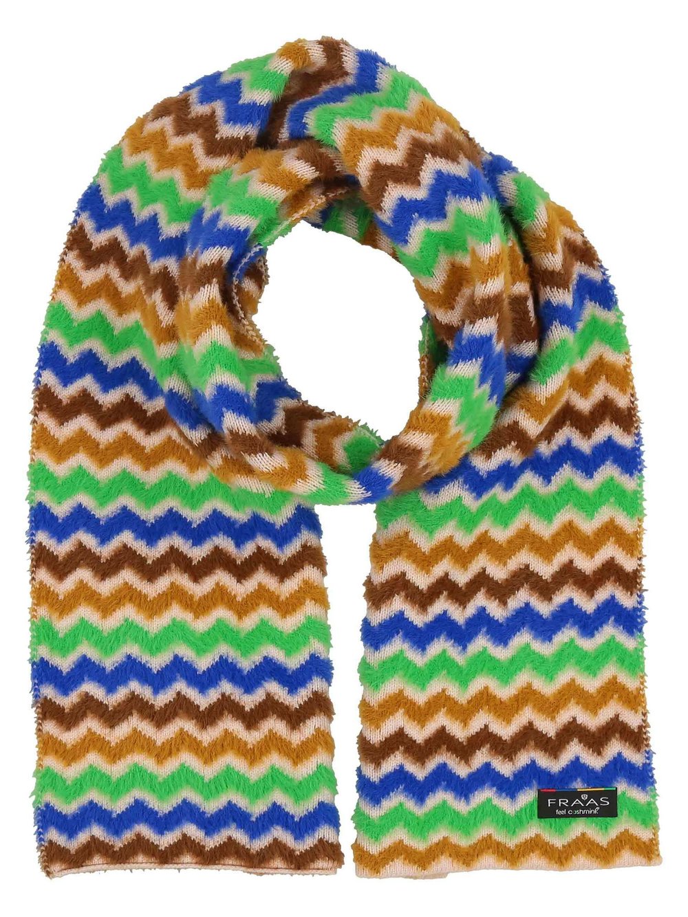 Thumbnail - Fraas Schal Damen blau gestreift, ONE SIZE