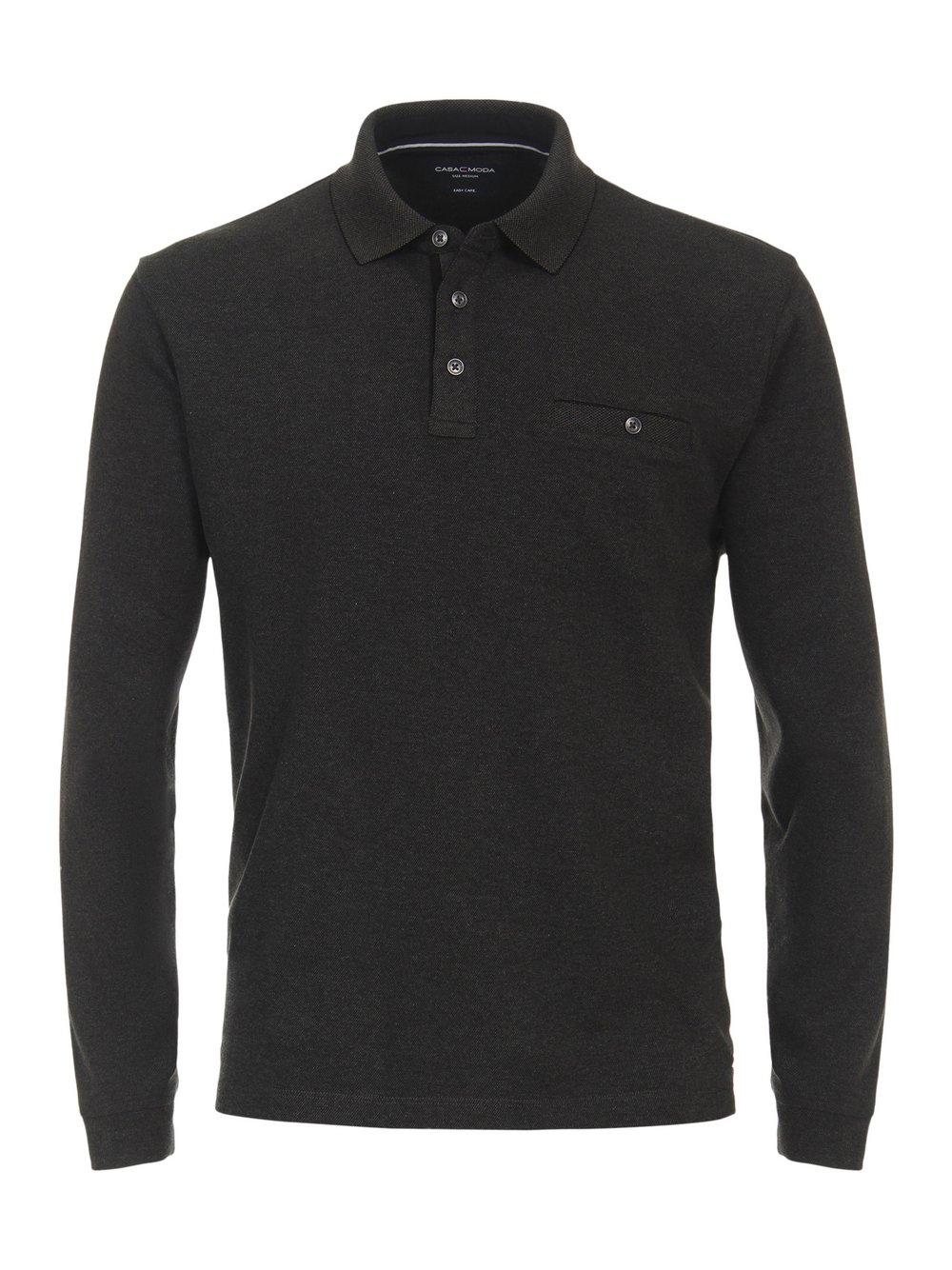 Thumbnail - CASAMODA Basic Poloshirt Herren Baumwolle grau, 4XL