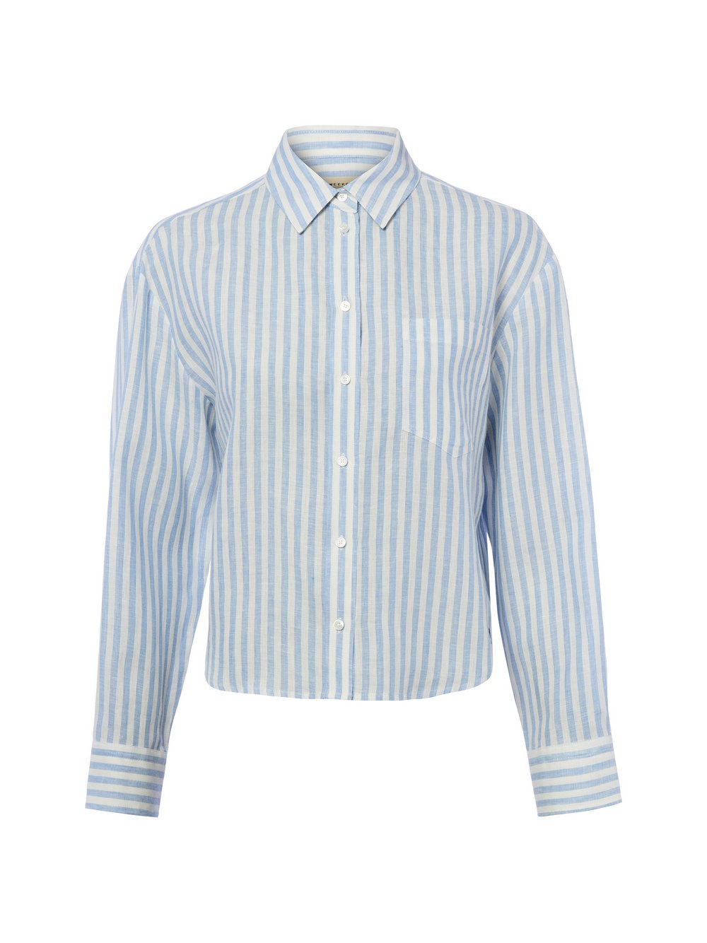 Weekend Max Mara Leinenbluse Damen Leinen (100%) blau gestreift, 38