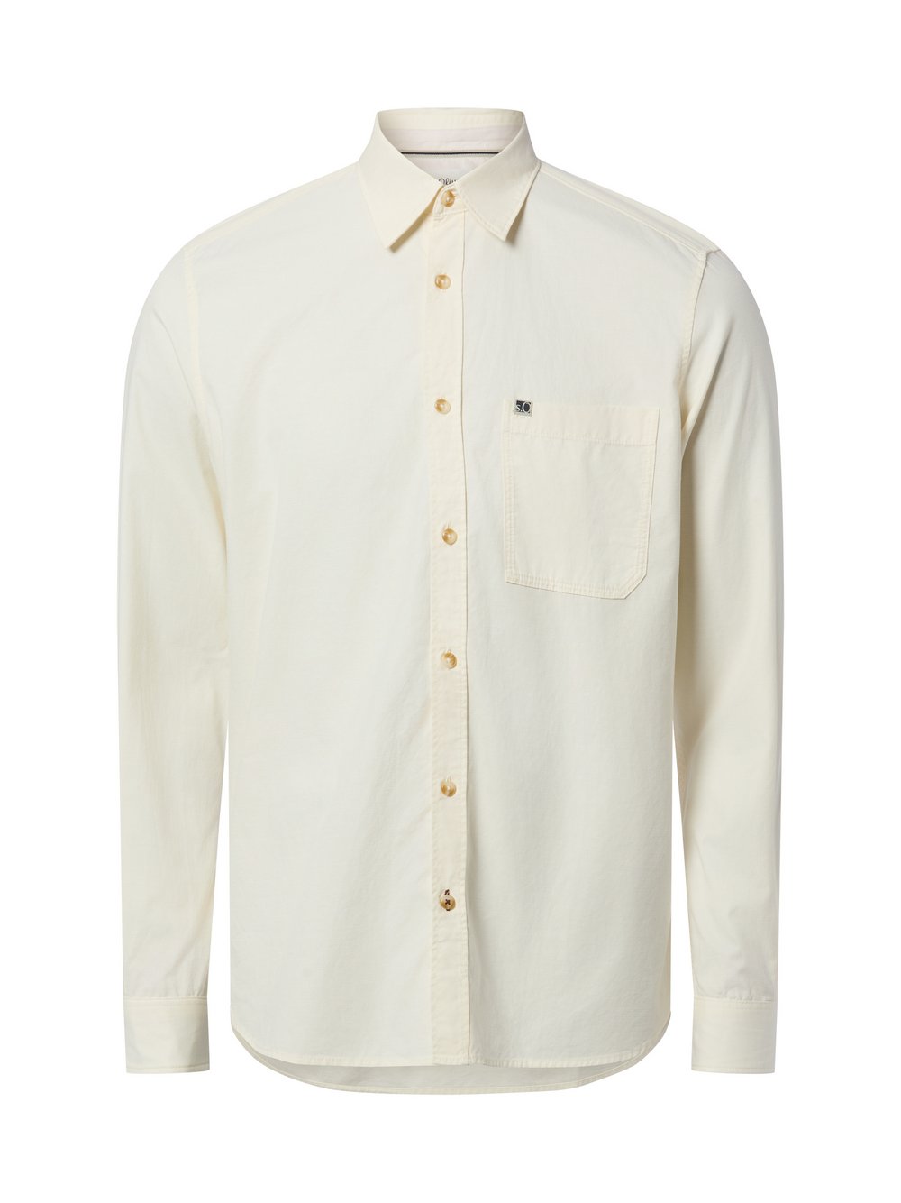 s.Oliver Hemd Herren Regular Fit Baumwolle weiß, L