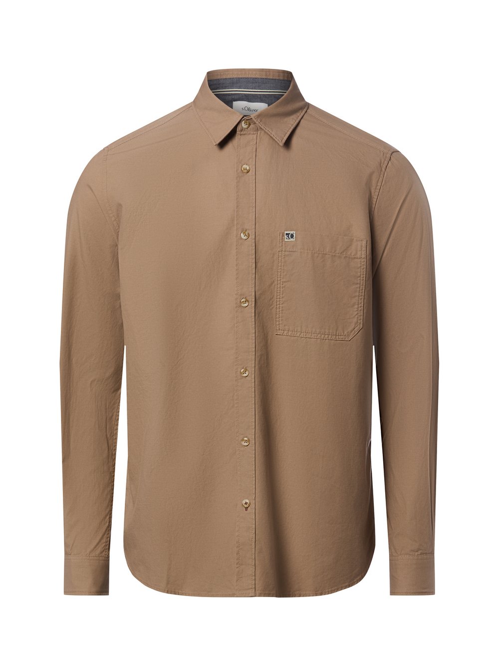 s.Oliver Hemd Herren Regular Fit Baumwolle braun, M