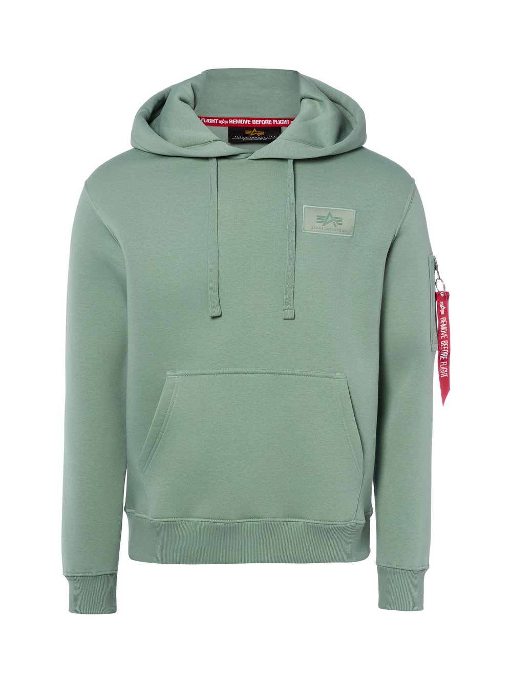Alpha Industries Kapuzenpullover Herren Baumwolle grün bedruckt, XL