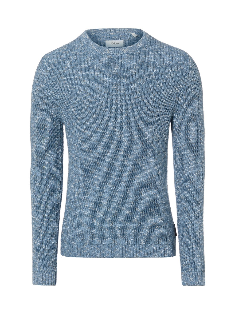 s.Oliver Strickpullover Herren Baumwolle blau meliert, L