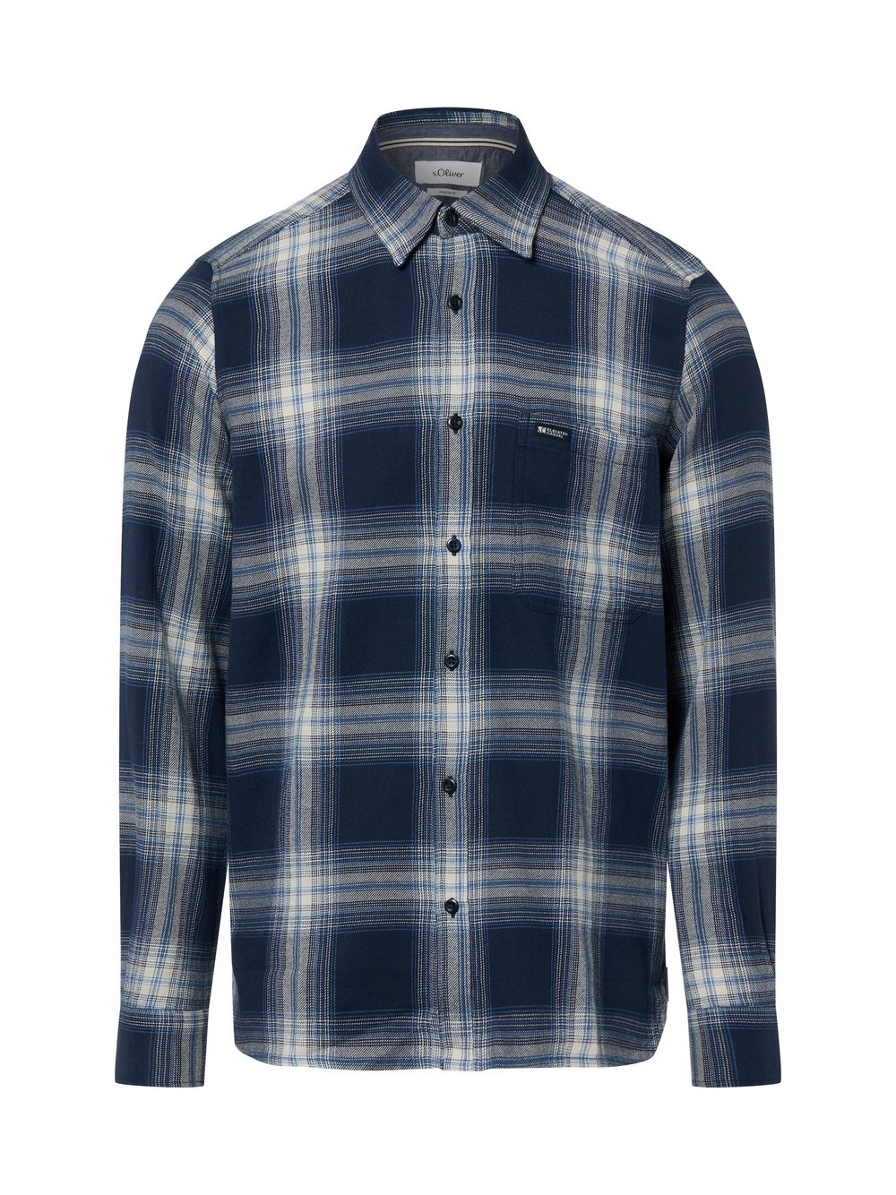 Thumbnail - s.Oliver Flanellhemd Herren Regular Fit Baumwolle mehrfarbig kariert, XXL