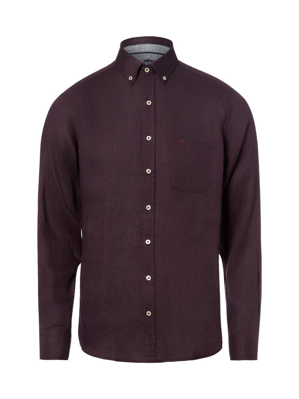 Fynch-Hatton Leinenhemd Herren Regular Fit Leinen (100%) lila, M