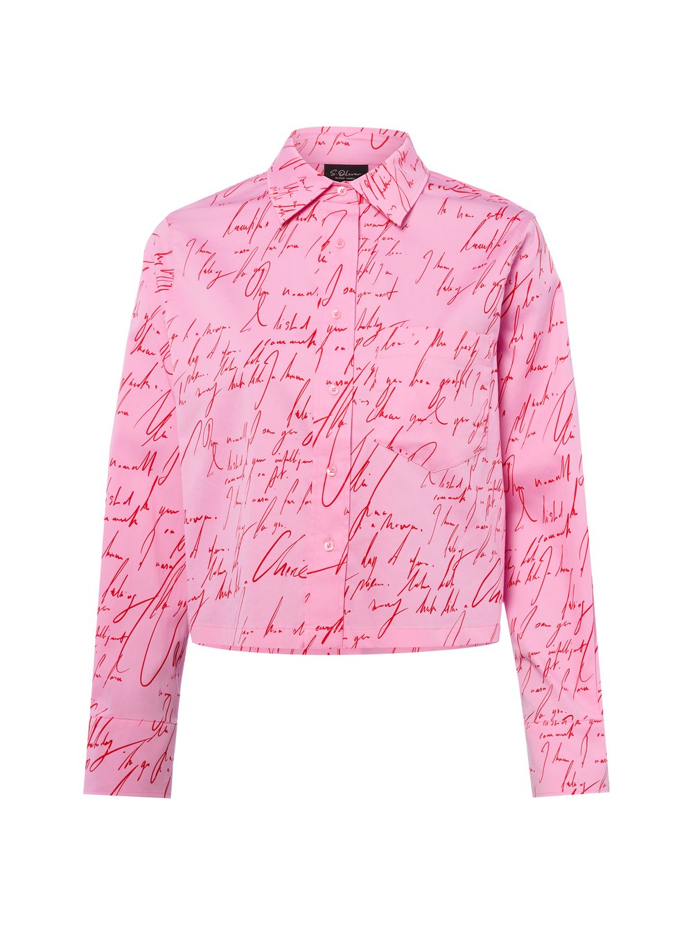 s.Oliver BLACK LABEL Hemdbluse Damen Baumwolle mehrfarbig bedruckt, 36