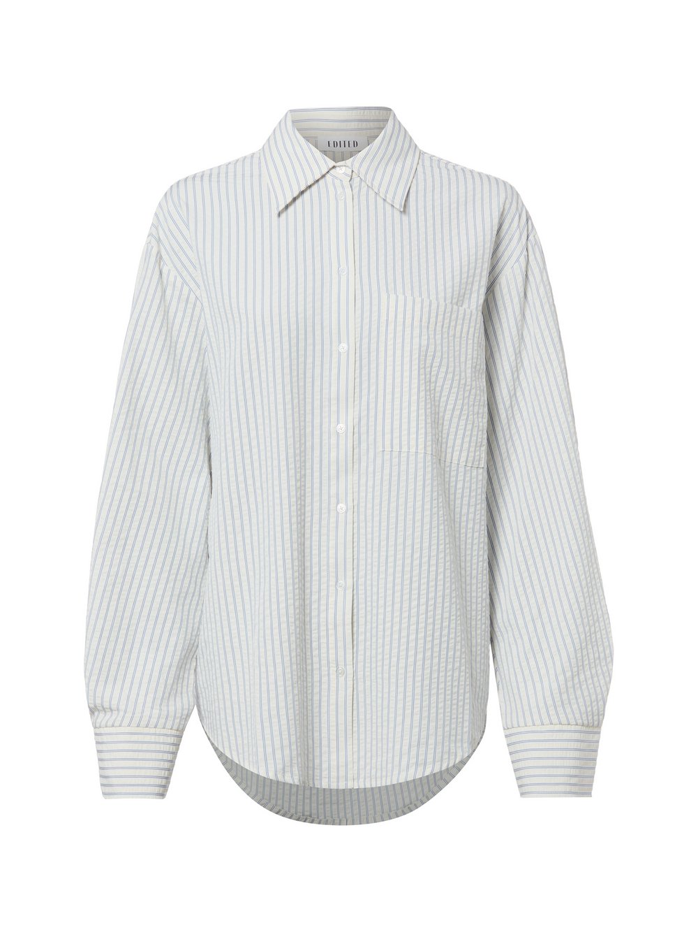 EDITED Hemdbluse Damen Baumwolle mehrfarbig gestreift, 36