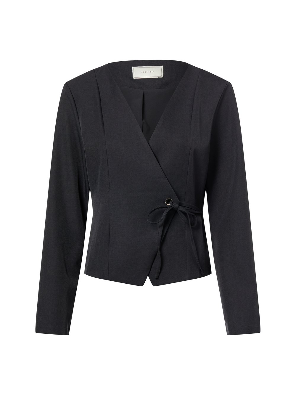 Neo Noir Wickelbluse Damen grau, 34