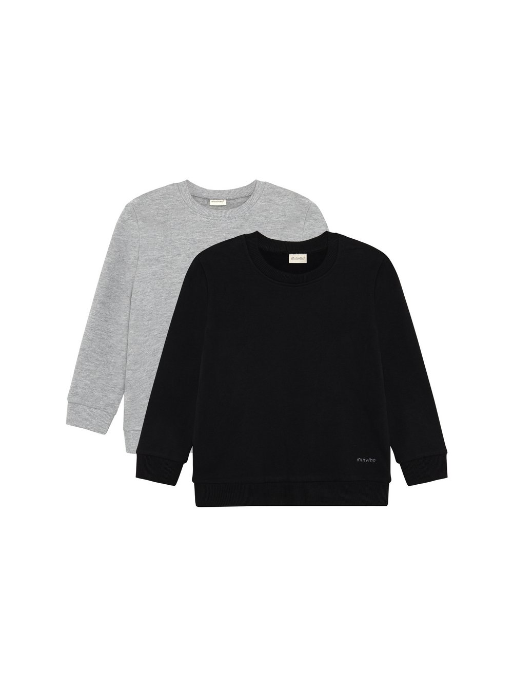Minymo Sweater Kinder Baumwolle grau meliert, 140