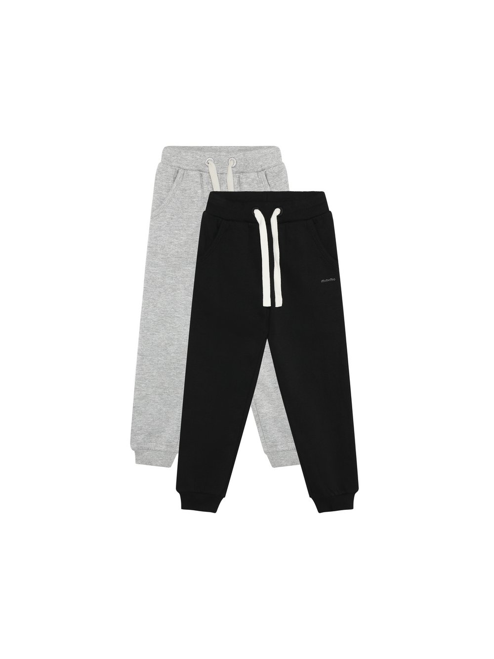Minymo Jogginghose Jungen Baumwolle grau meliert, 122