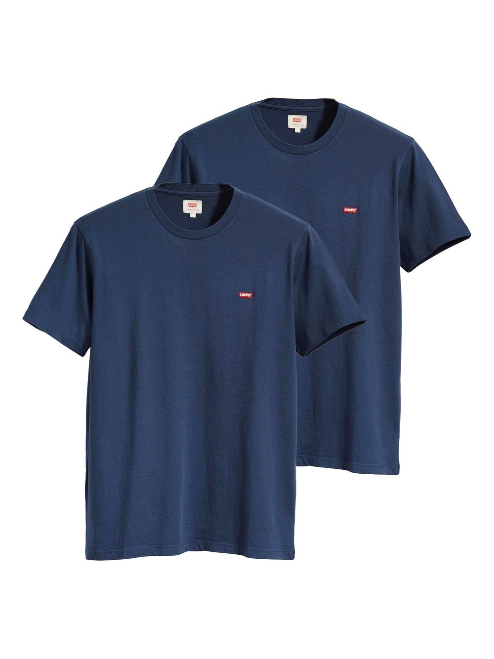 Levi's T-Shirt 2er Pack Herren Baumwolle blau, L