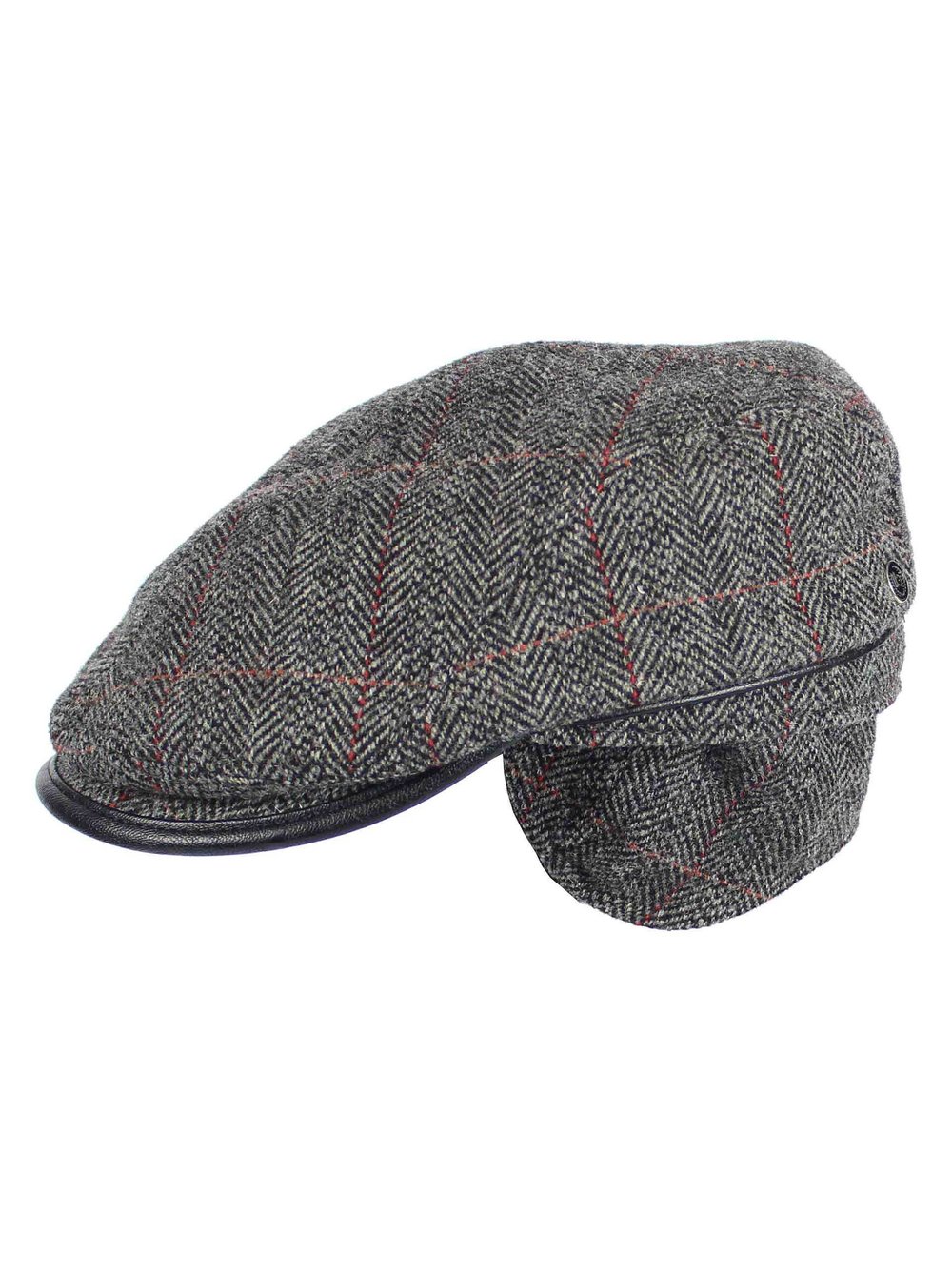 Bugatti Flatcap Herren Wolle grau, ONE SIZE