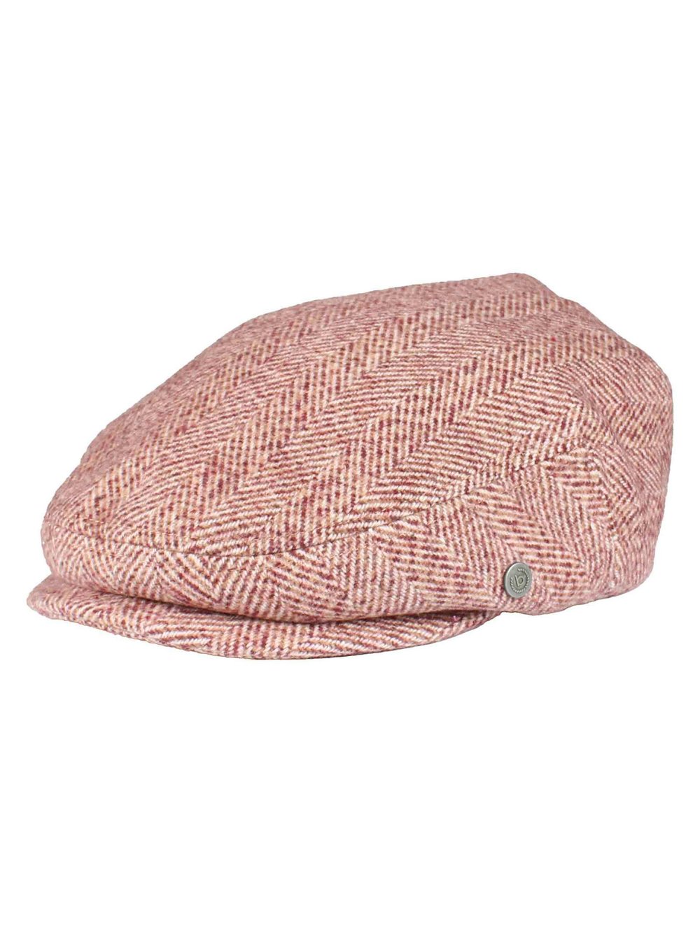 Thumbnail - Bugatti Flatcap Herren Wolle rosa gemustert, ONE SIZE