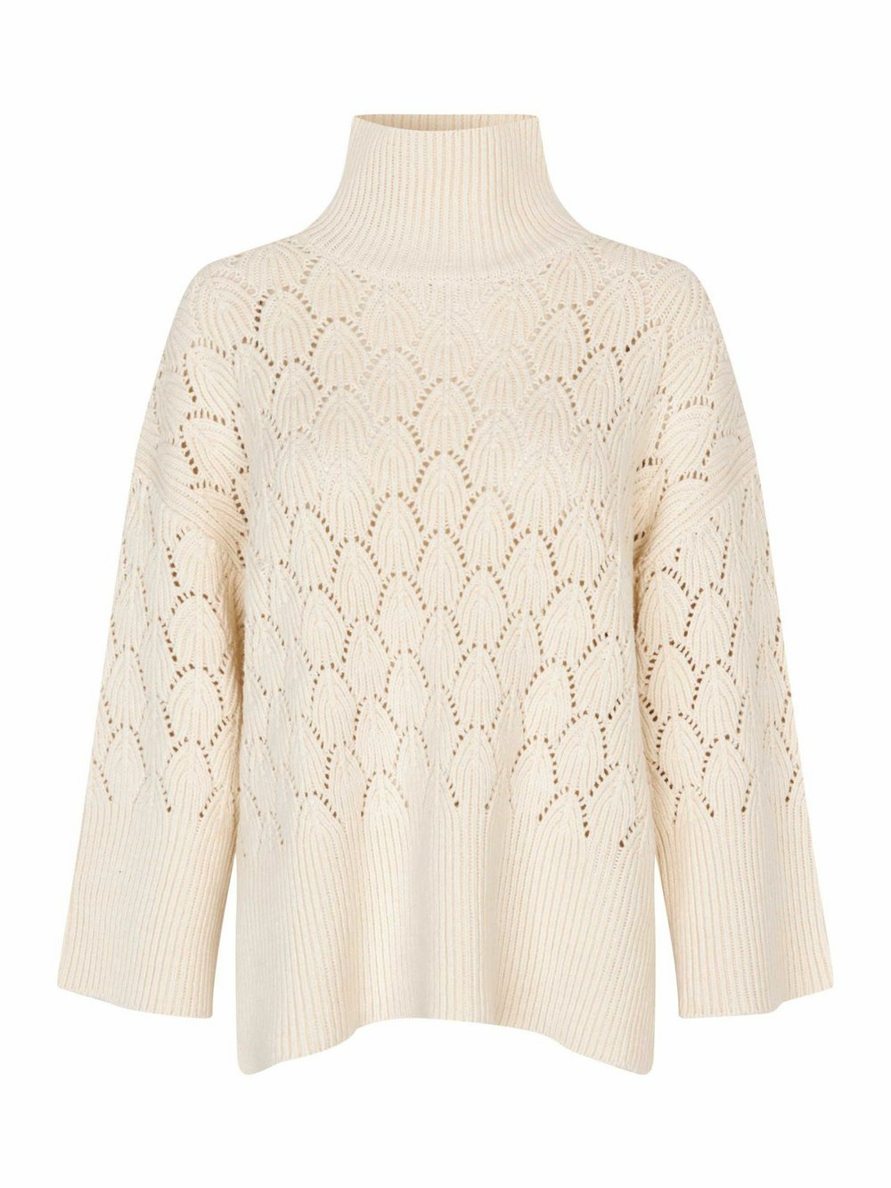 Masai Strickpullover Damen Baumwolle weiß, S/M