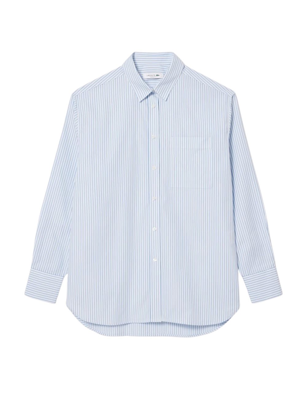 Lacoste Bluse Damen Baumwolle blau gestreift, 40