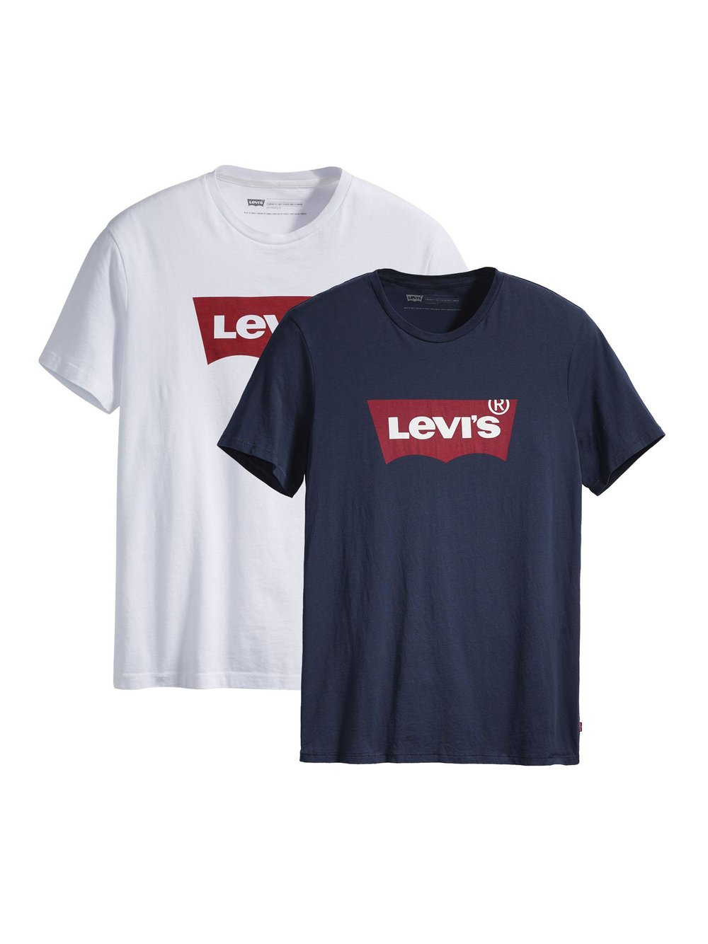 Levi's T-Shirt 2er Pack Herren Baumwolle mehrfarbig, XL