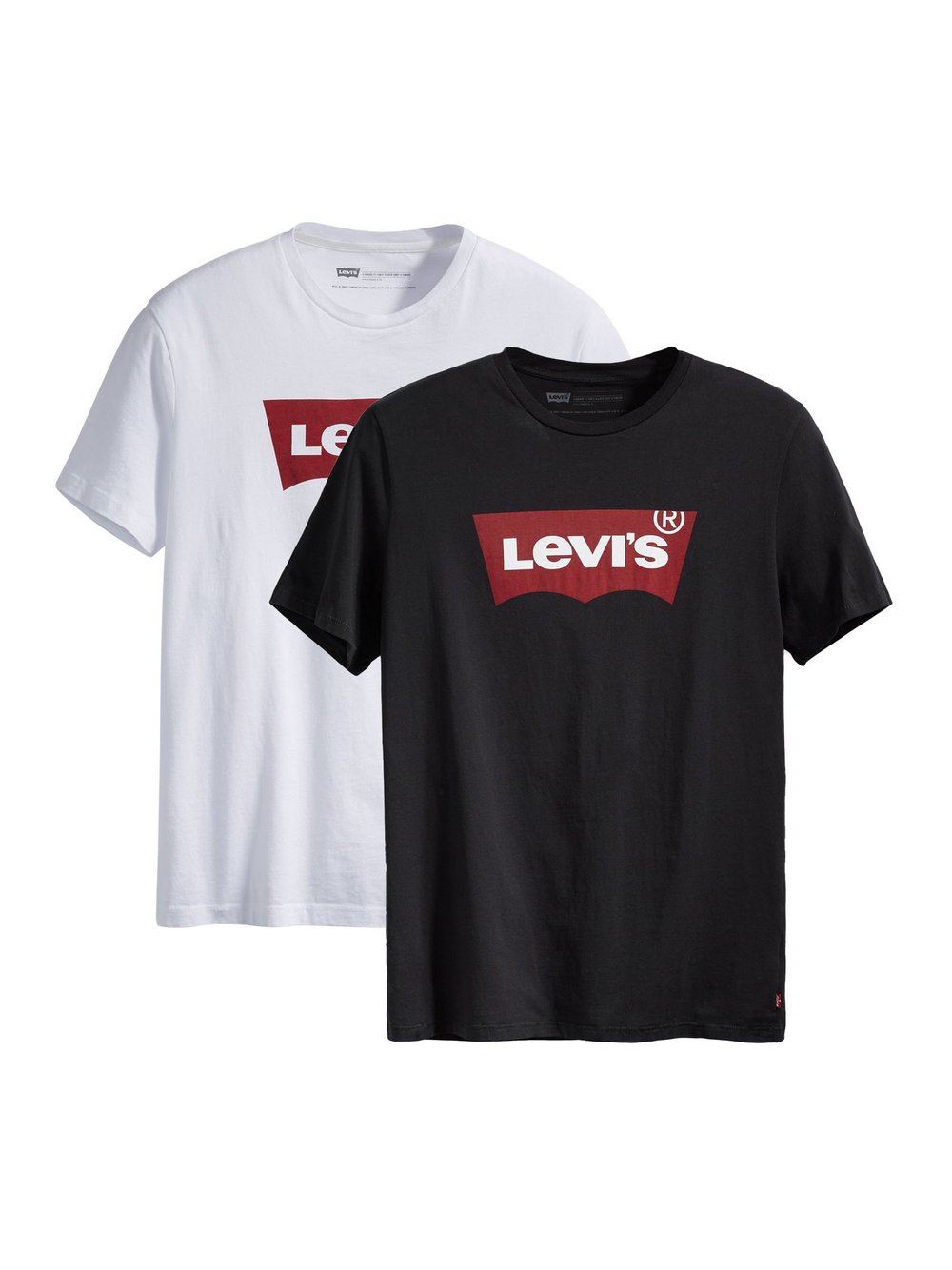 Levi's T-Shirt 2er Pack Herren Baumwolle mehrfarbig, L