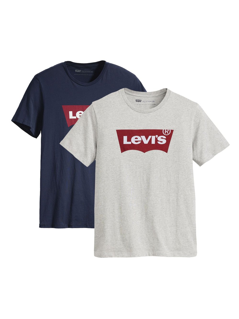 Levi's T-Shirt 2er Pack Herren Baumwolle mehrfarbig, M
