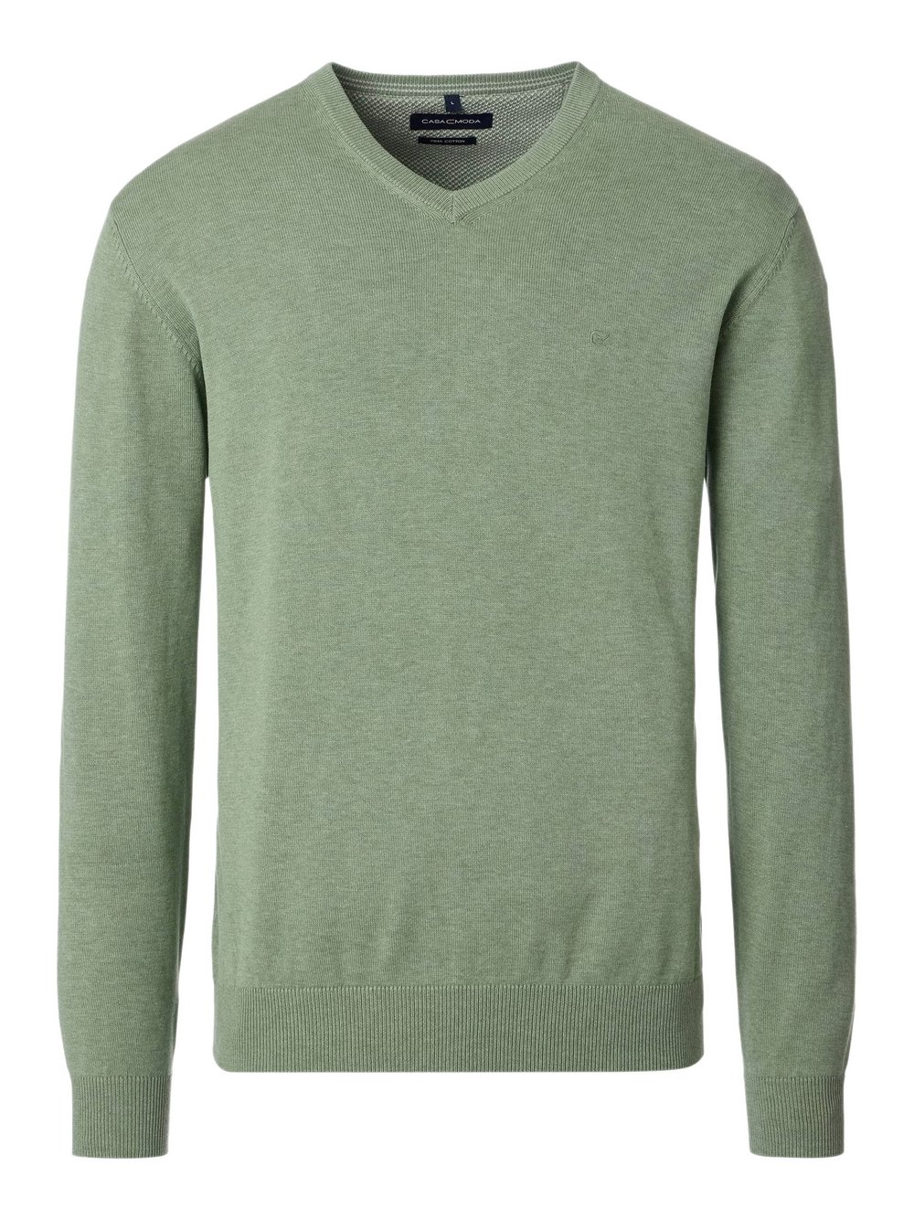 CASAMODA Pullover Herren Baumwolle grün, XXXL