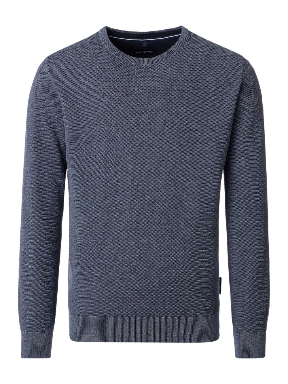 CASAMODA Pullover Herren Baumwolle blau, L
