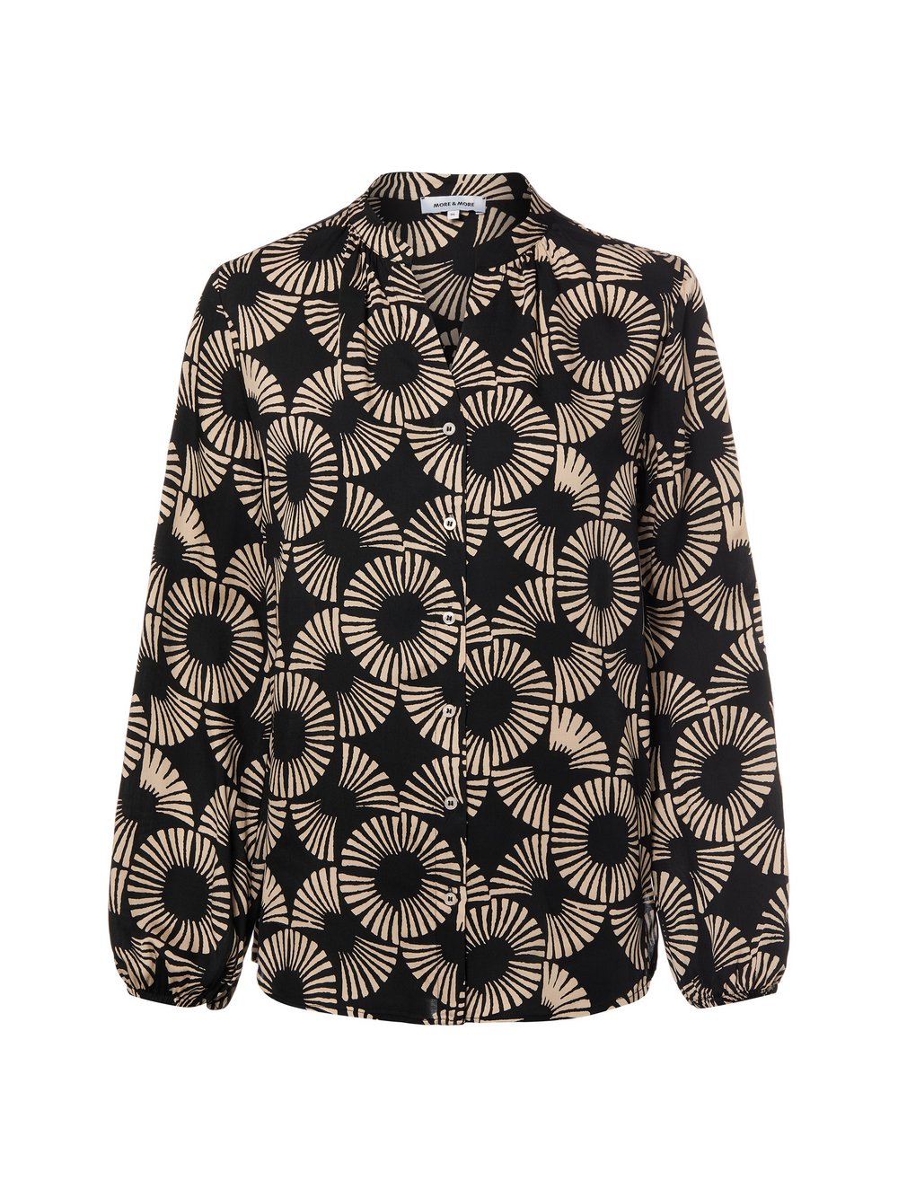 Thumbnail - More & More Tunikabluse Damen Viskose (100%) mehrfarbig gemustert, 44