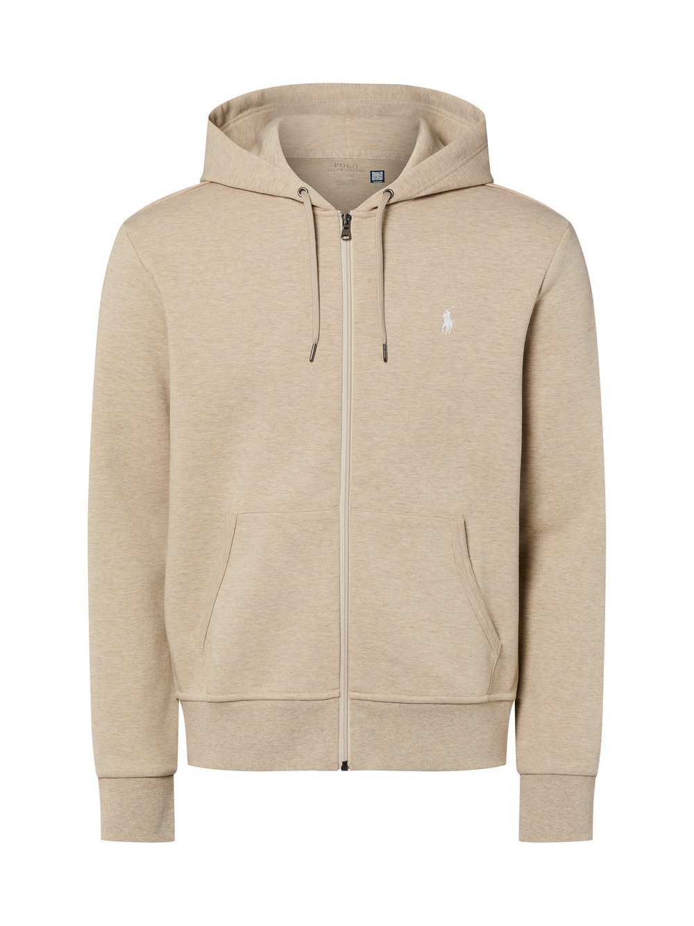 Polo Ralph Lauren Sweatjacke Herren Baumwolle braun meliert, XL